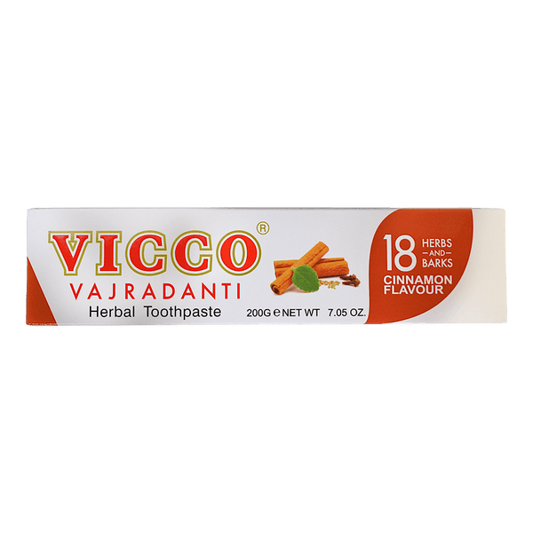 Vicco - Toothpaste Vajradanti Cinnamon Flavour (18 Herbs and Barks) - 200g