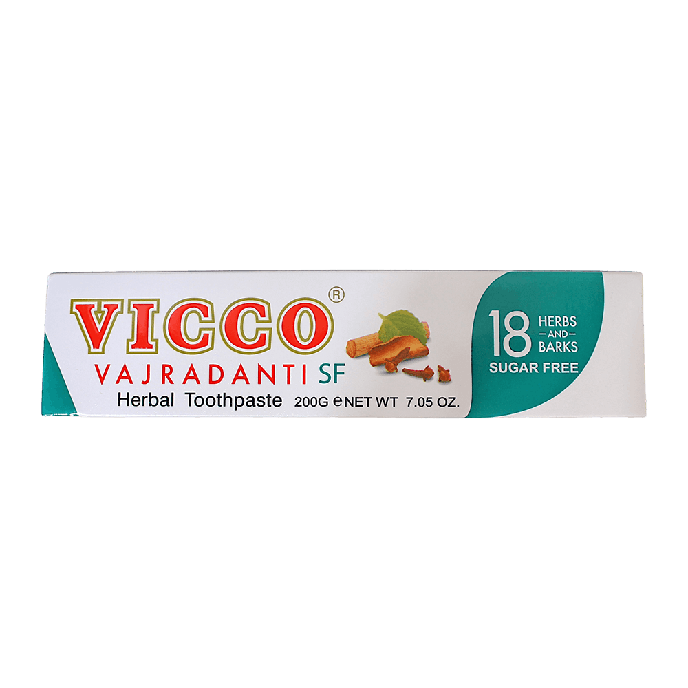 Vicco - 200g Toothpaste Vajradanti Sugar Free (18 Herbs and Barks)