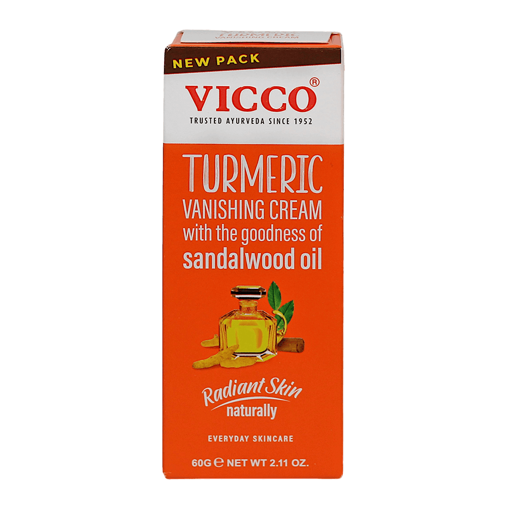 Vicco - 60g Turmeric Vanishing Cream With Sandalwood Oil