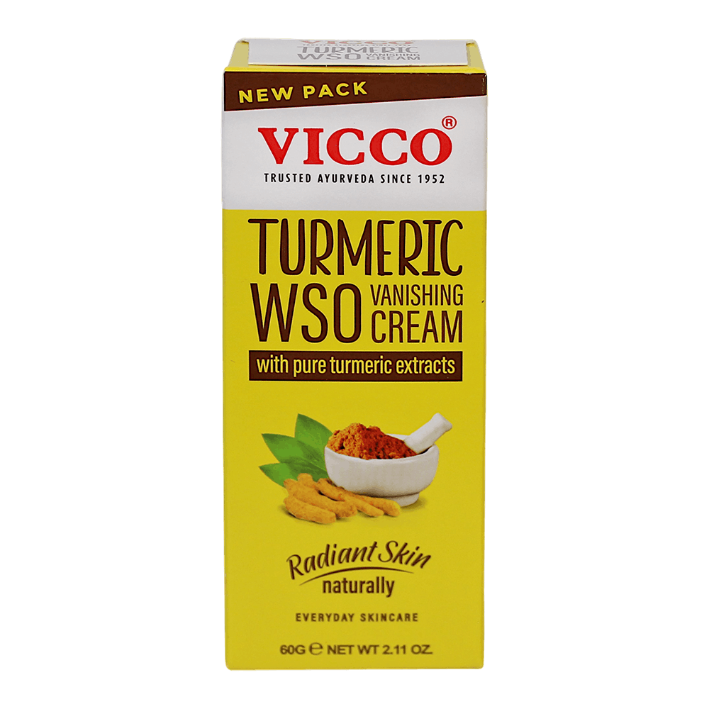 Vicco - 60g Turmeric WSO Vanishing Cream (with pure Turmeric Extracts)