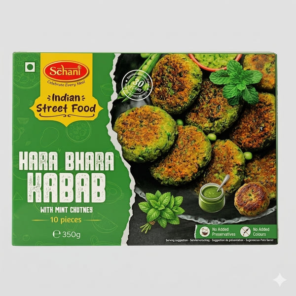 Schani - (Frozen) Hara Bhara Kebab (with Mint Chutney) 10 pieces