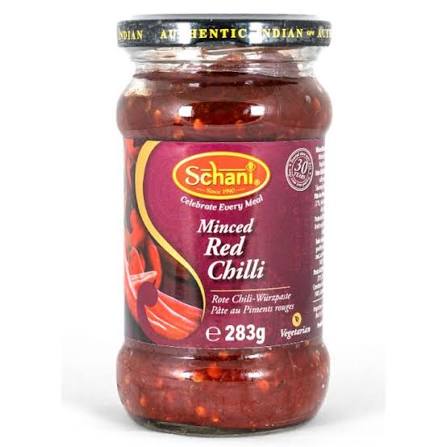 Schani - (Best Before 30/06/2026) Red Chili Spice Paste (minced)