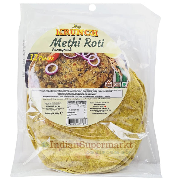 New Crunch - (Best Before 12/07/2026) Methi Roti
